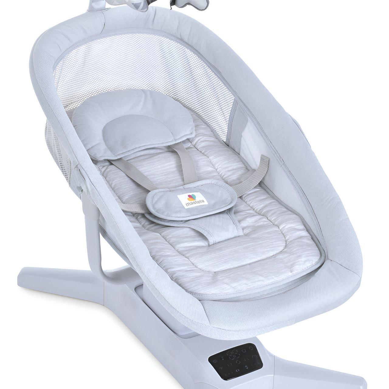 Укачивающий центр 2в1 Mastela 8301 сенсорная панель управления/дуга с игрушками (24200794) - фото 5