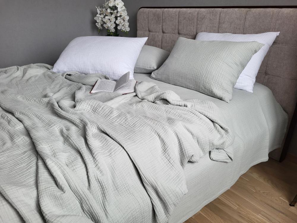 Комплект постільної білизни Muslin Foggy полуторний