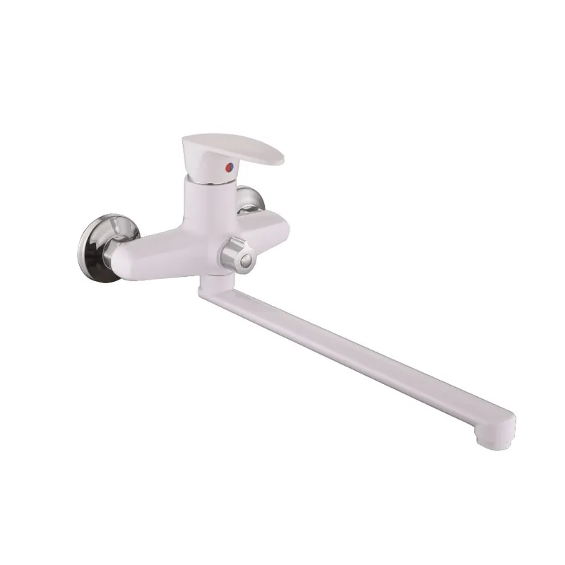 Смеситель для ванны Plamix Cezar-006 Euro SET Белый (PM0666)