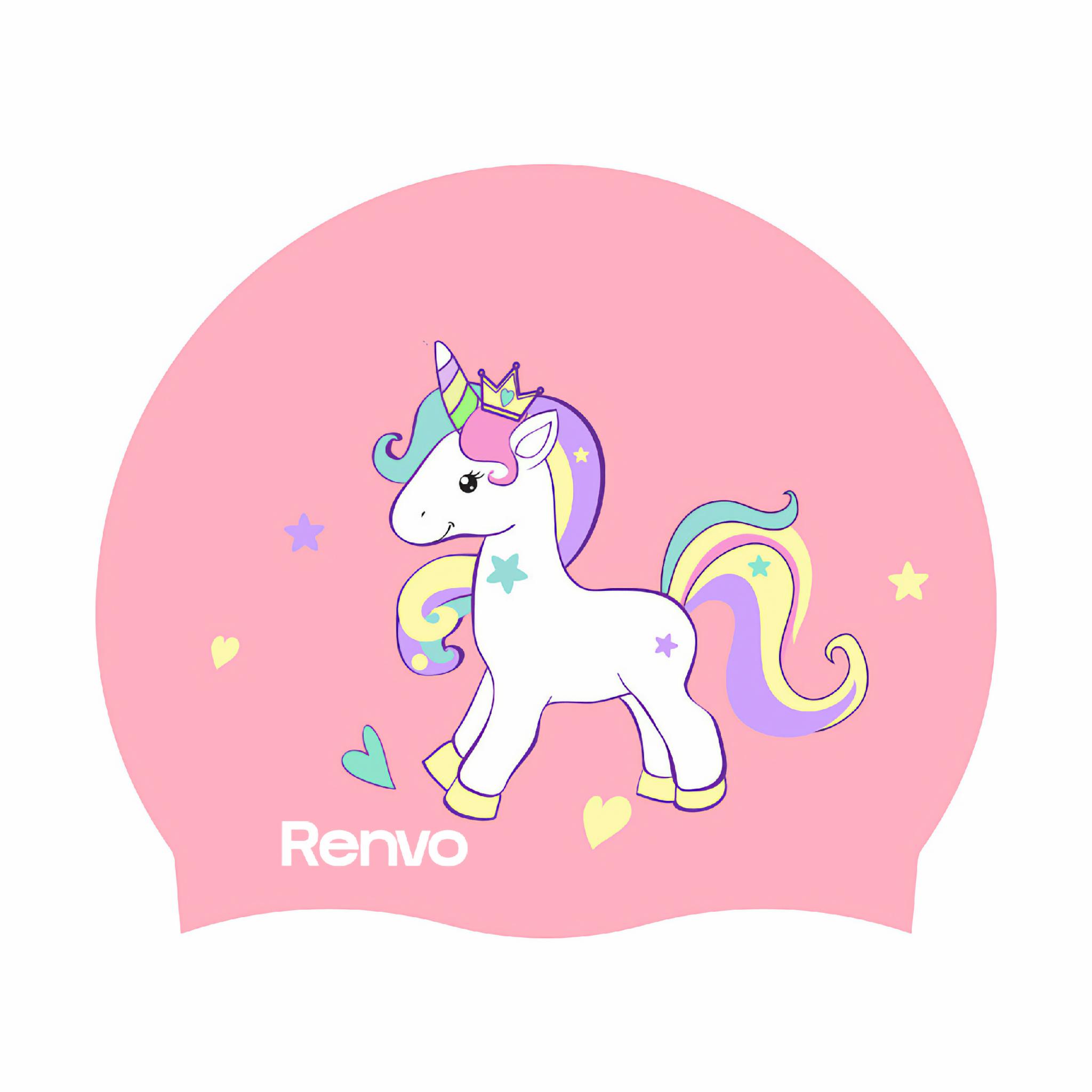 Шапочка для плавания детская Renvo Kuttara Unicorn JR OSFM Розовый (1SC200-1203)