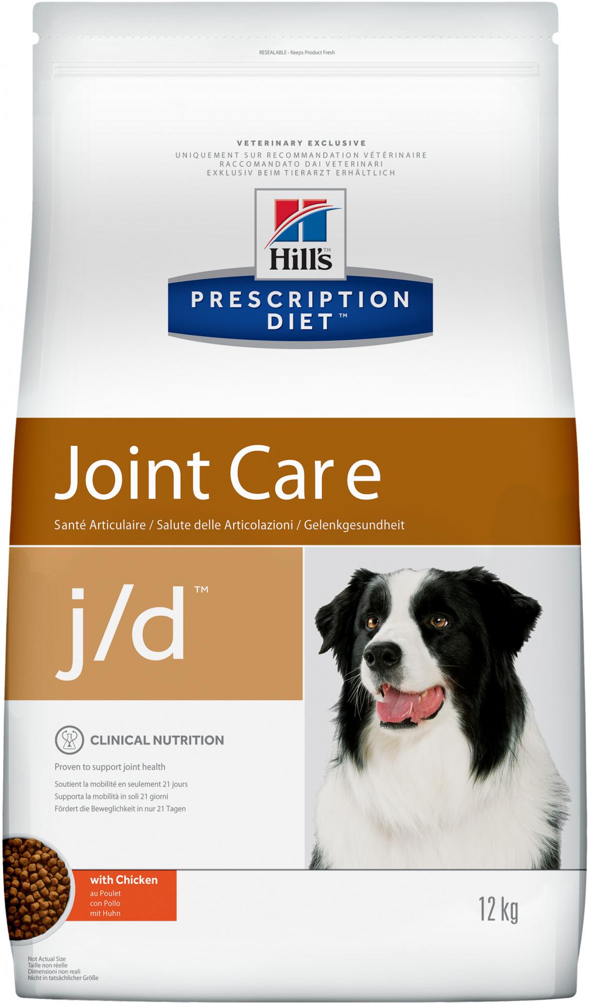 Лечебная диета для собак Hill's Prescription Diet J/D Joint Care улучшение подвижности 12 кг (28371)