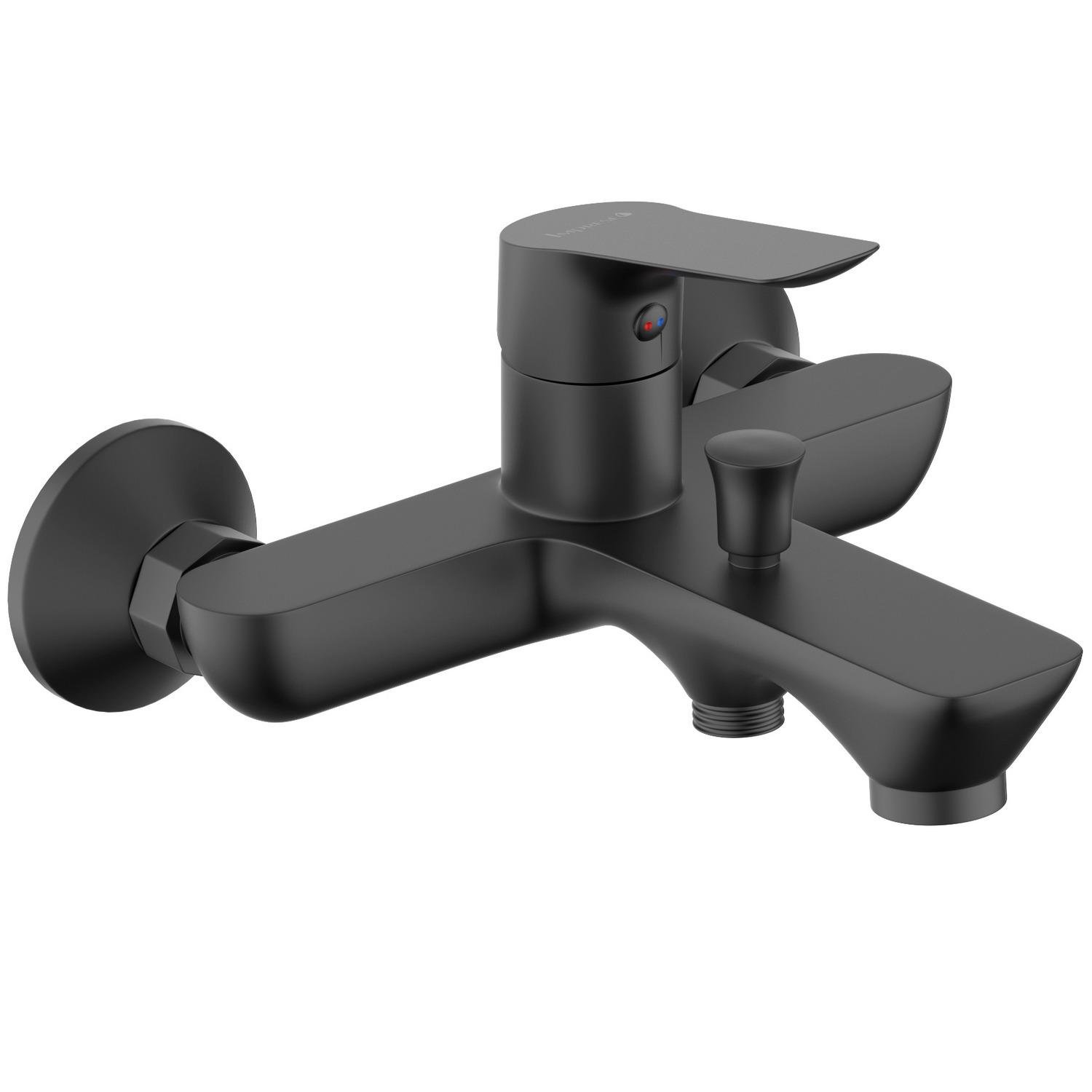 Смеситель для ванной Imprese Kucera f03203410AA однорычажный Черный (239669)