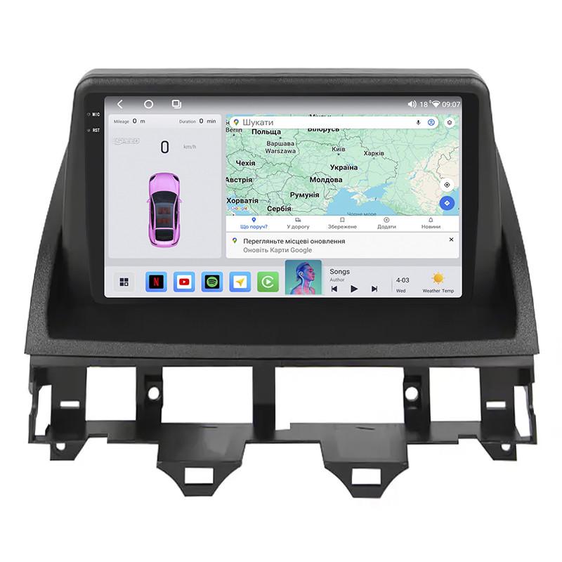 Автомагнитола штатная Lesko 4G/QLED/360°/CarPlay/GPS/Wi-Fi для Mazda 6 I GG 2002-2005 4/64Gb 9" (2352575911)