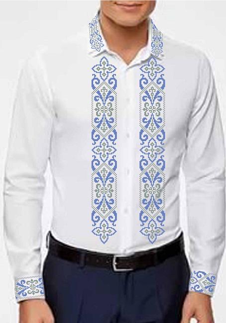 Заготовка для вишивки нитками або бісером/сорочка чоловіча не пошита СЧД-305 домоткане полотно Заготовка для вишивки нитками або бісером/сорочка чоловіча не пошита СЧД-305 домоткане полотно