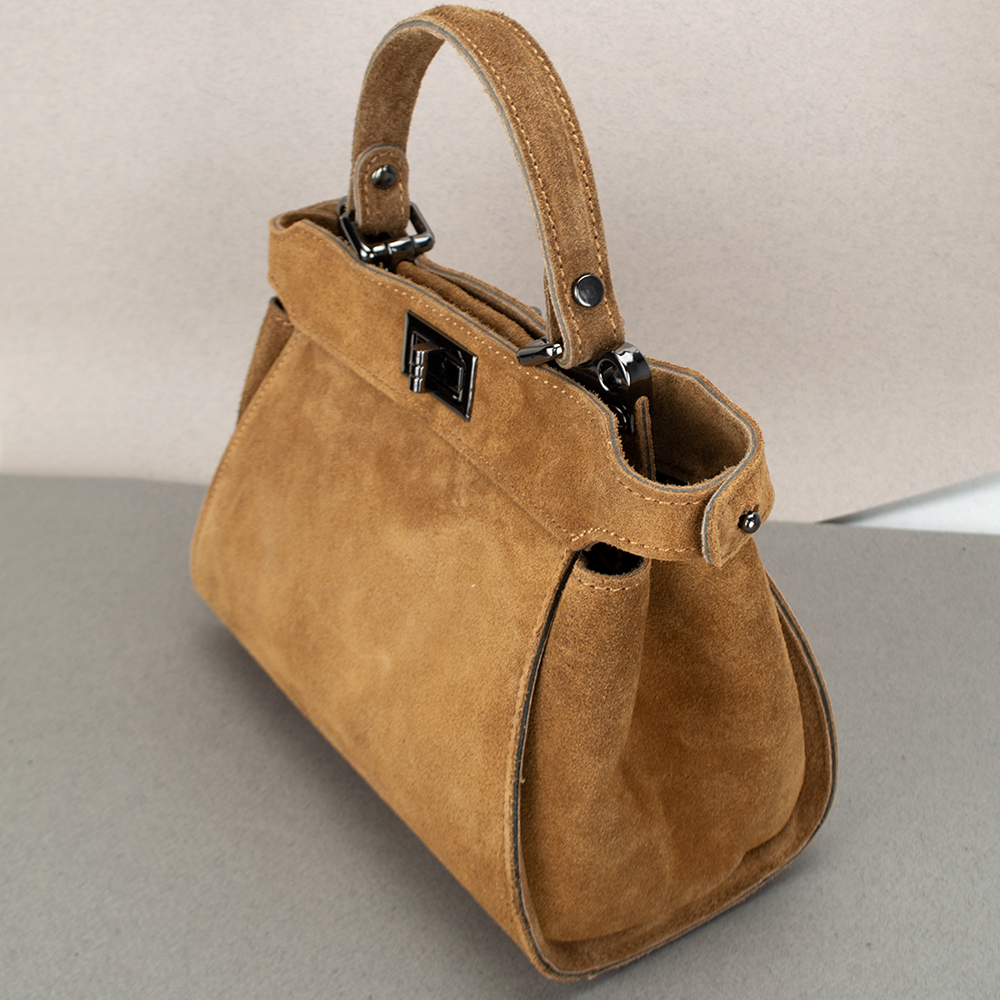 Сумка жіноча Virginia Conti 03736 замшева на застібці Рудий (2385372449) - фото 3 Сумка жіноча Virginia Conti 03736 замшева на застібці Рудий (2385372449) - фото 3