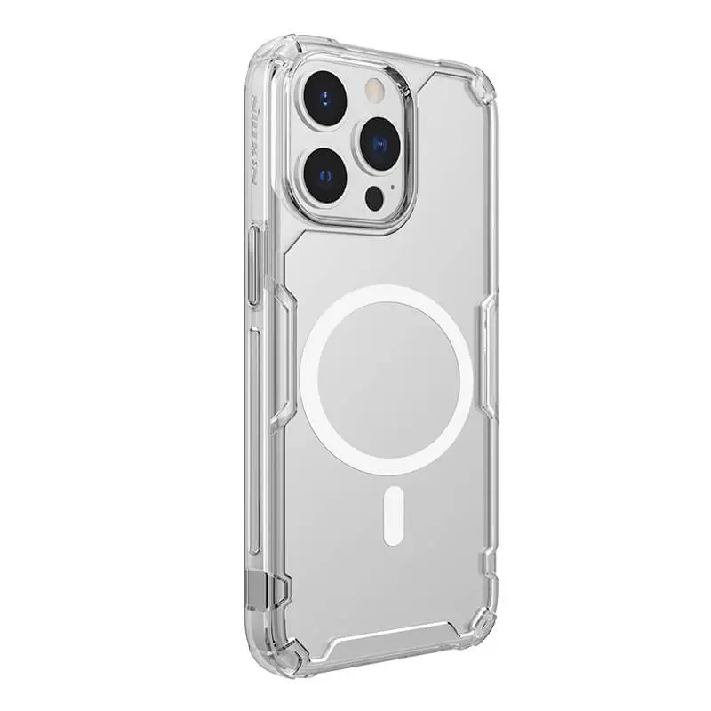 TPU чехол Nillkin Nature Pro Magnetic для Apple iPhone 15 Pro Max (6.7") Бесцветный | Прозрачный - фото 3