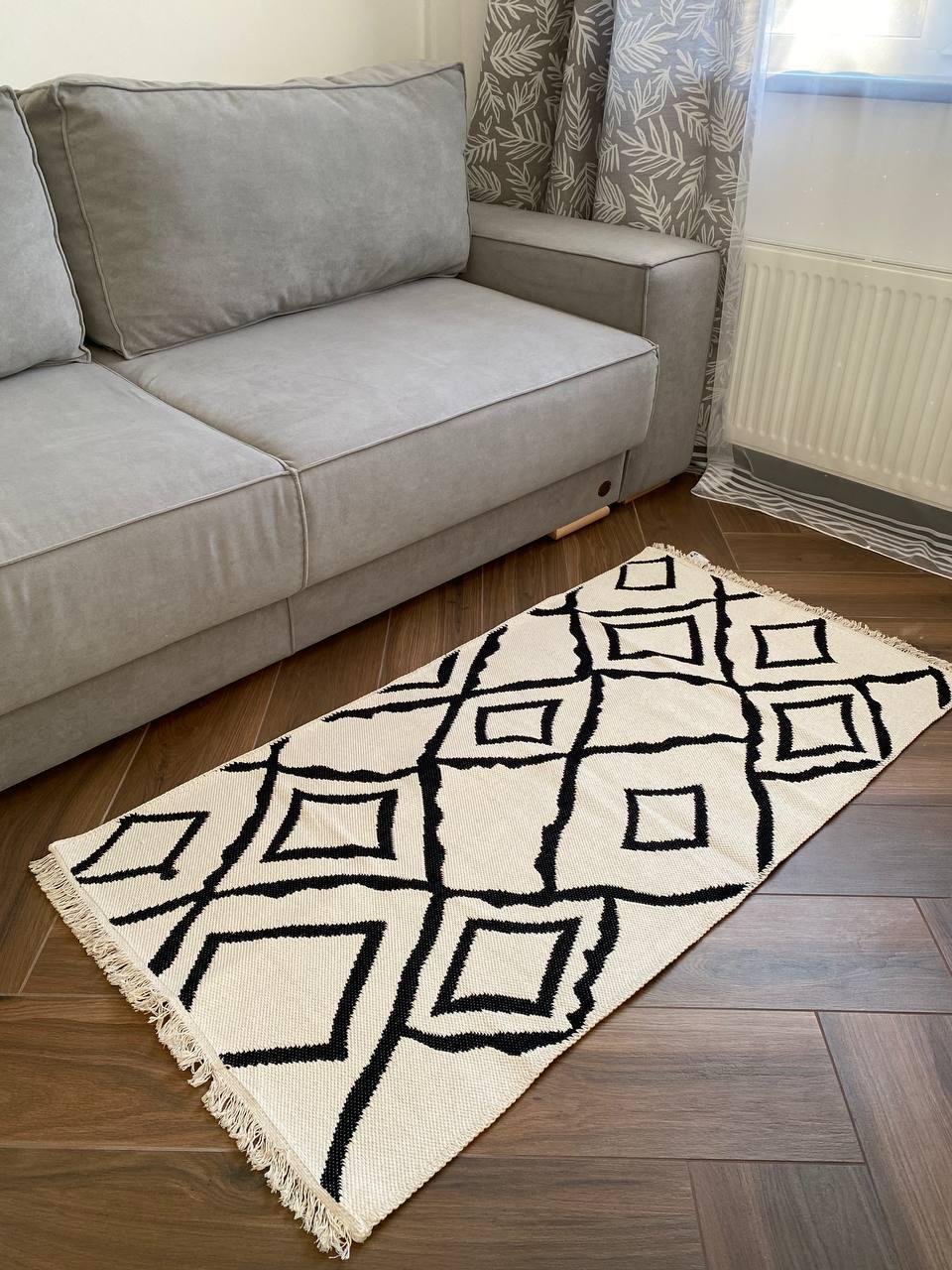 Килим Canary Carpet Kara 055 200x300 см Cream/Black (13510181) - фото 6