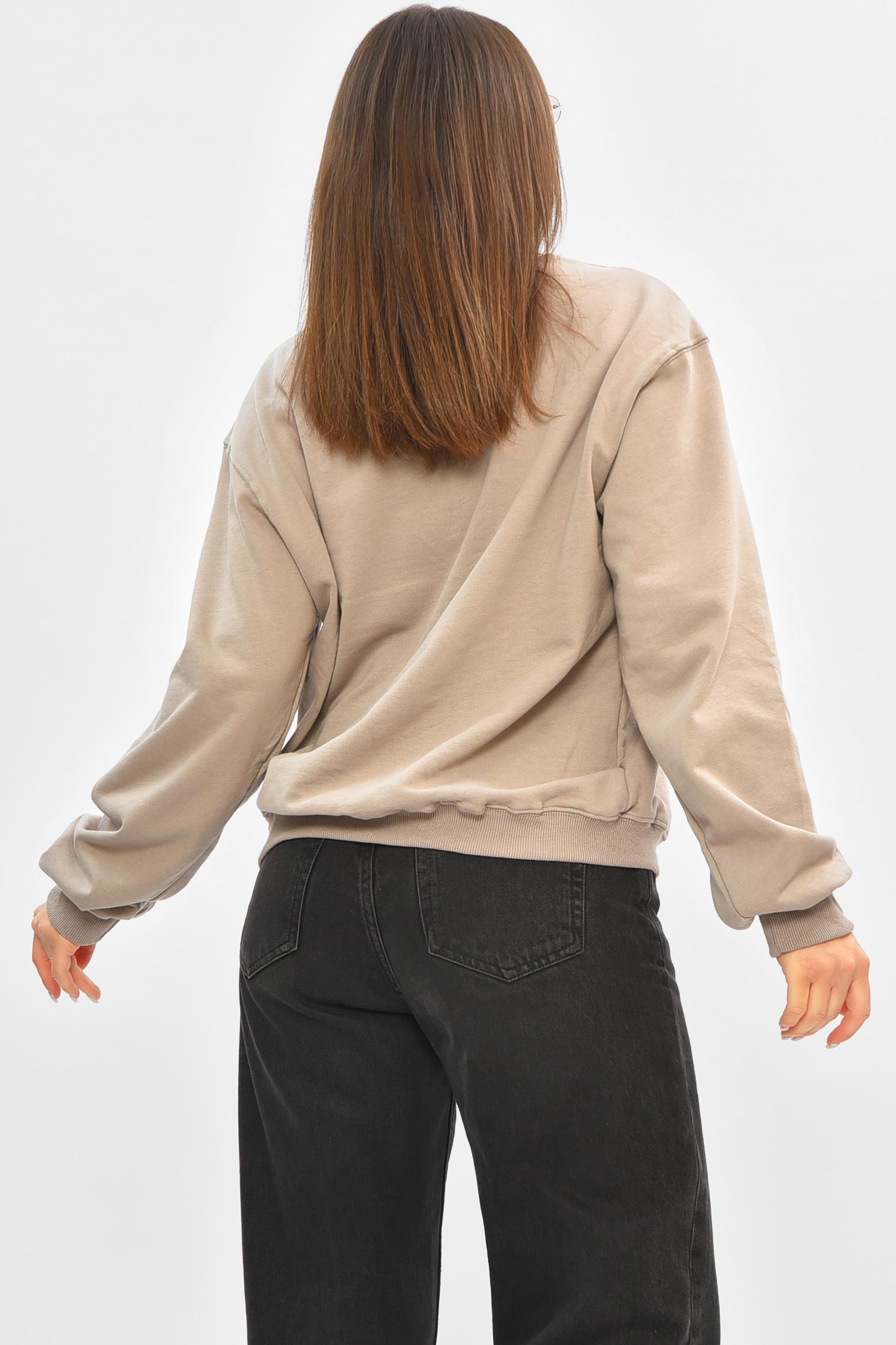 Свитшот женский 205667 с принтом S Мокко - фото 3 Свитшот женский 205667 с принтом S Мокко - фото 3