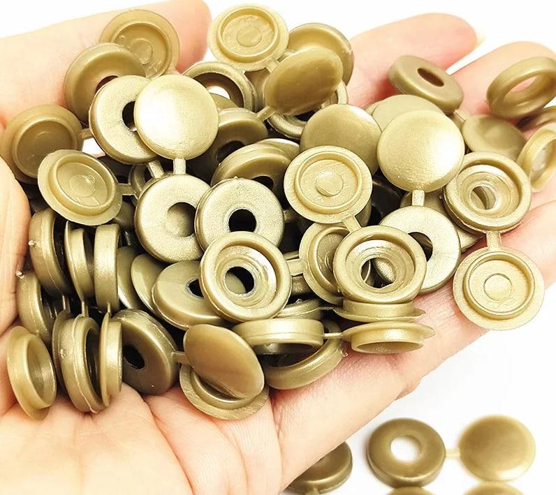 Колпачки под саморезы декоративные пластиковые Бронзовые 20 шт. (30293451) - фото 2 Колпачки под саморезы декоративные пластиковые Бронзовые 20 шт. (30293451) - фото 2