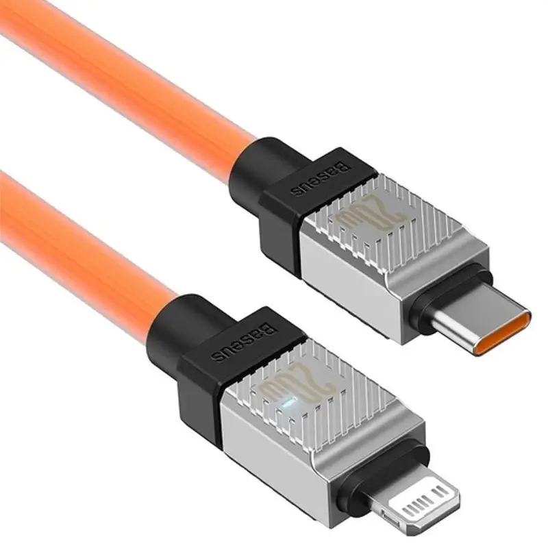 Кабель BASEUS CoolPlay Series Fast Charging Cable Type-C to Lightning CAKW000107 20W 2 м Orange - фото 2