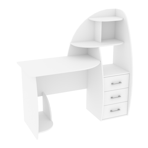 Стол компьютерный Континент СКП-2 130х55х130 см Нимфея Альба (27324903) - фото 3 Стол компьютерный Континент СКП-2 130х55х130 см Нимфея Альба (27324903) - фото 3