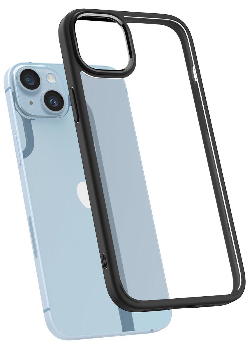 Чехол прозрачный противоударный Spigen Ultra Hybrid Crystal для Iphone 14 Plus (6.7") Matte Black Чехол прозрачный противоударный Spigen Ultra Hybrid Crystal для Iphone 14 Plus (6.7") Matte Black