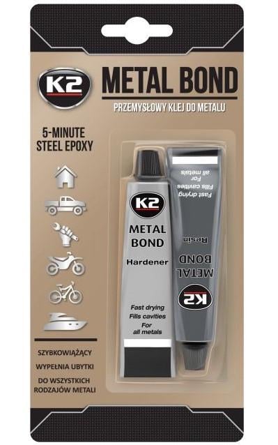 Клей епоксидний 2-х компонентний K2 Metal Bond 56 г (0K2_998658)