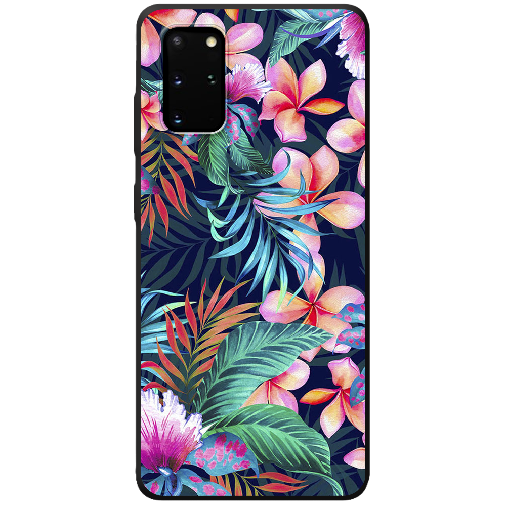 Чехол Boxface Samsung G985 Galaxy S20 Plus flowers in the tropics Черный силикон (38875-up1971-44016)