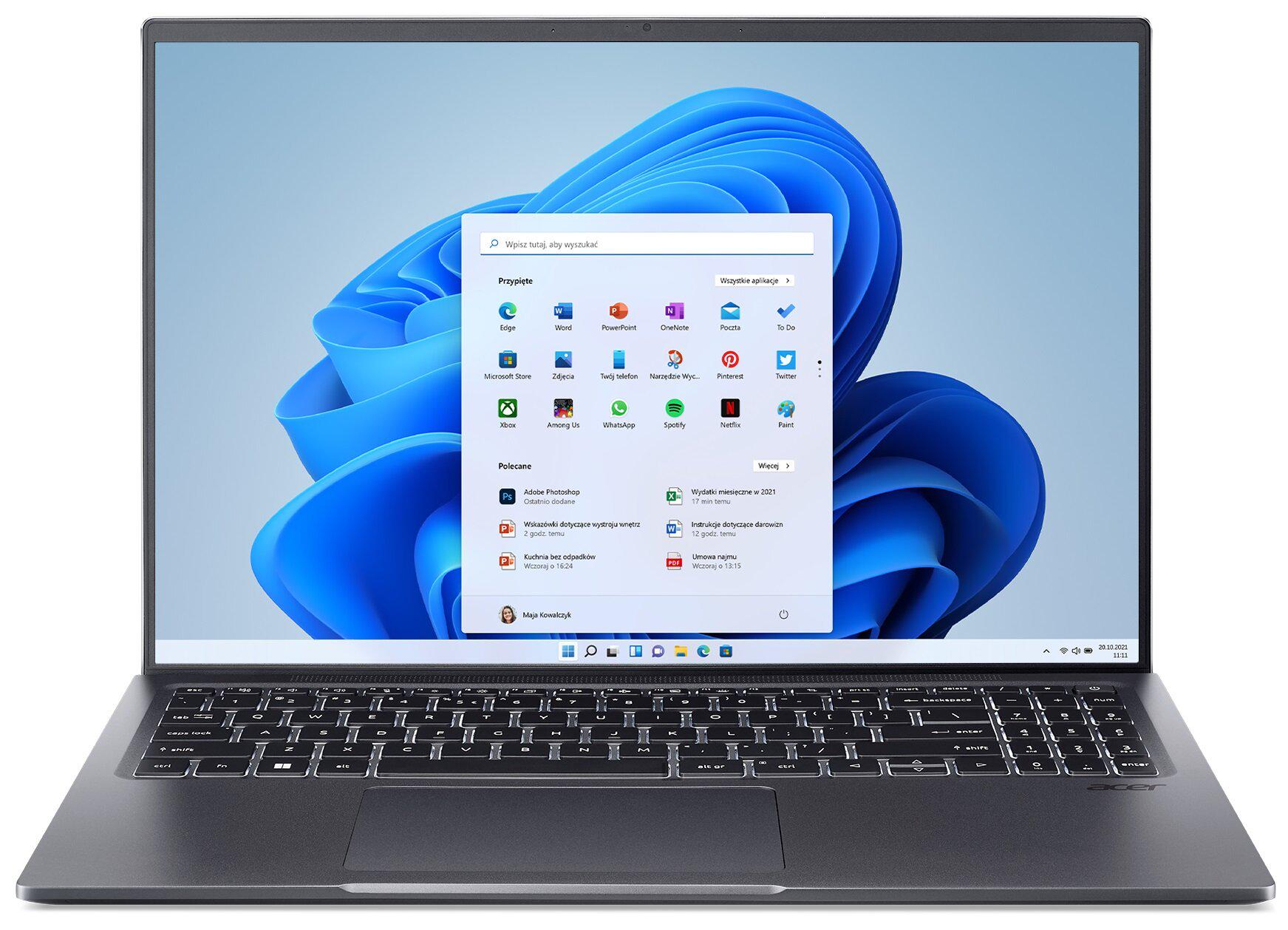 Ноутбук Acer SwiftхSFX16-52G-55DL 16" IPS i5-1240P RAM 512 Gb SSD Windows 11 Home 16 Gb (NXK0GEP002)