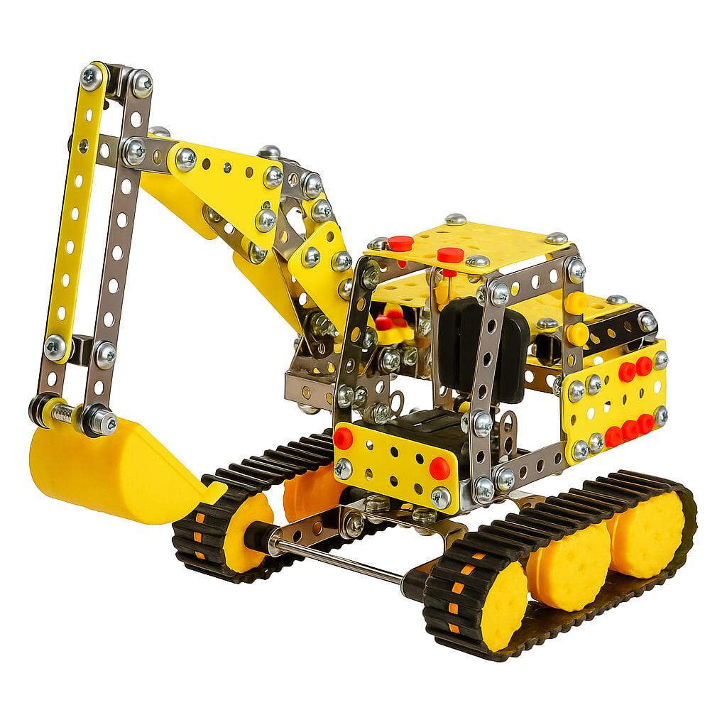 Детский конструктор Iron Commander "Экскаватор" 816 B-436 металлический 520 элементов