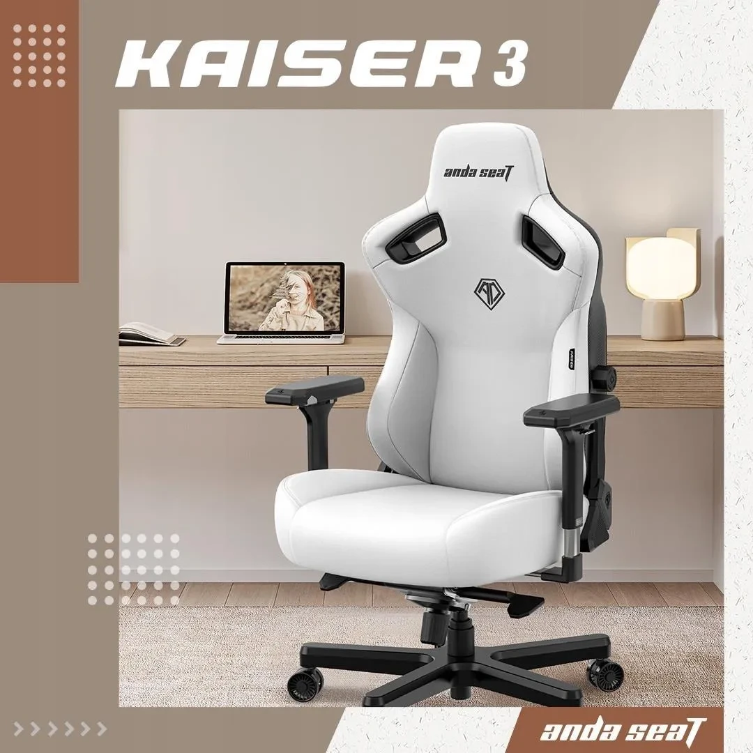Комп'ютерне крісло геймерське Anda Seat Kaiser 3 XL Білий (168143812) - фото 5 Комп'ютерне крісло геймерське Anda Seat Kaiser 3 XL Білий (168143812) - фото 5