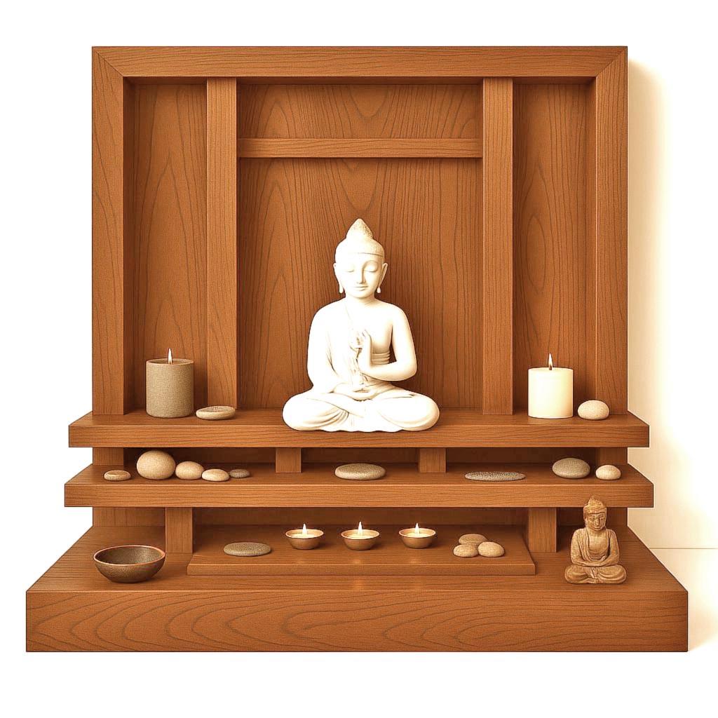 Вівтар для медитації з дерева Вселері Охра (ЛАТ-016004)