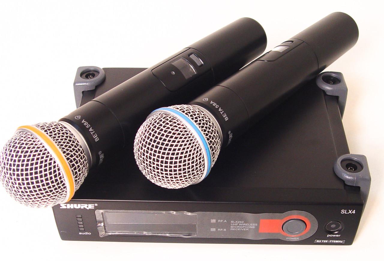 Радіосистема SH SLX4 база 2 мікрофони - фото 2 Радіосистема SH SLX4 база 2 мікрофони - фото 2