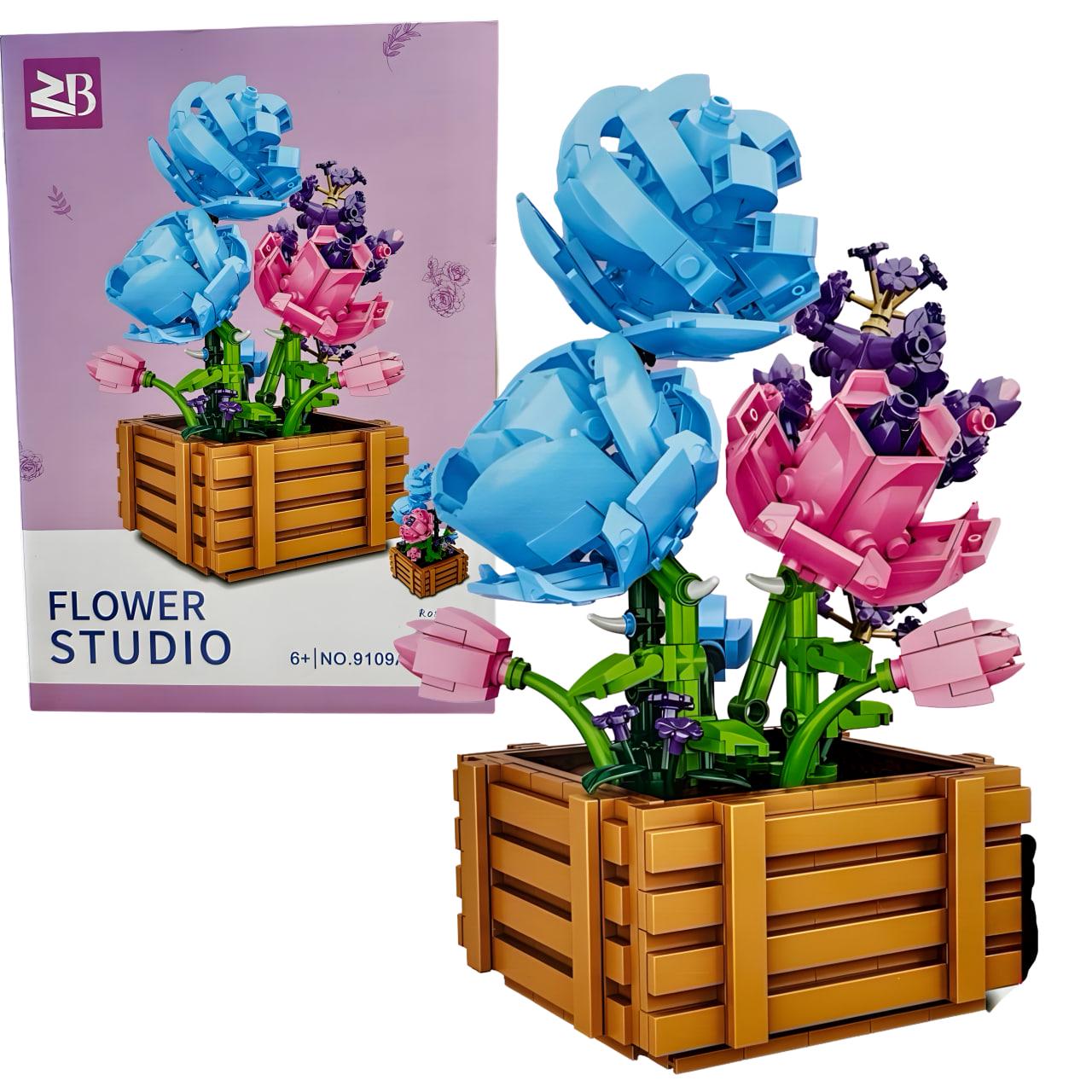 Конструктор дитячий Flower Studio Троянди у вазі 550 дет. (9109A)