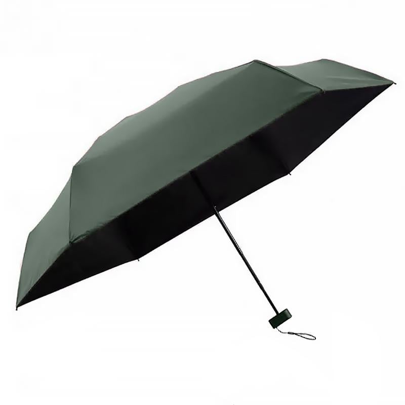 Міні-парасолька кишенькова з чохлом капсулою Dark Green