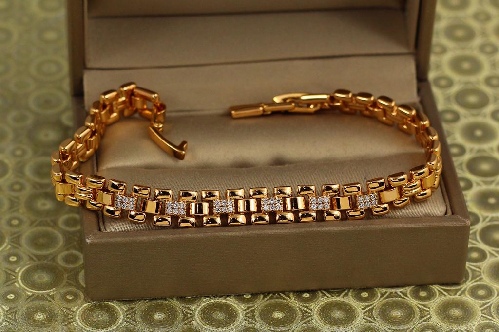Браслет Xuping Jewelry Фламандия 18 см 7 мм Золотистый