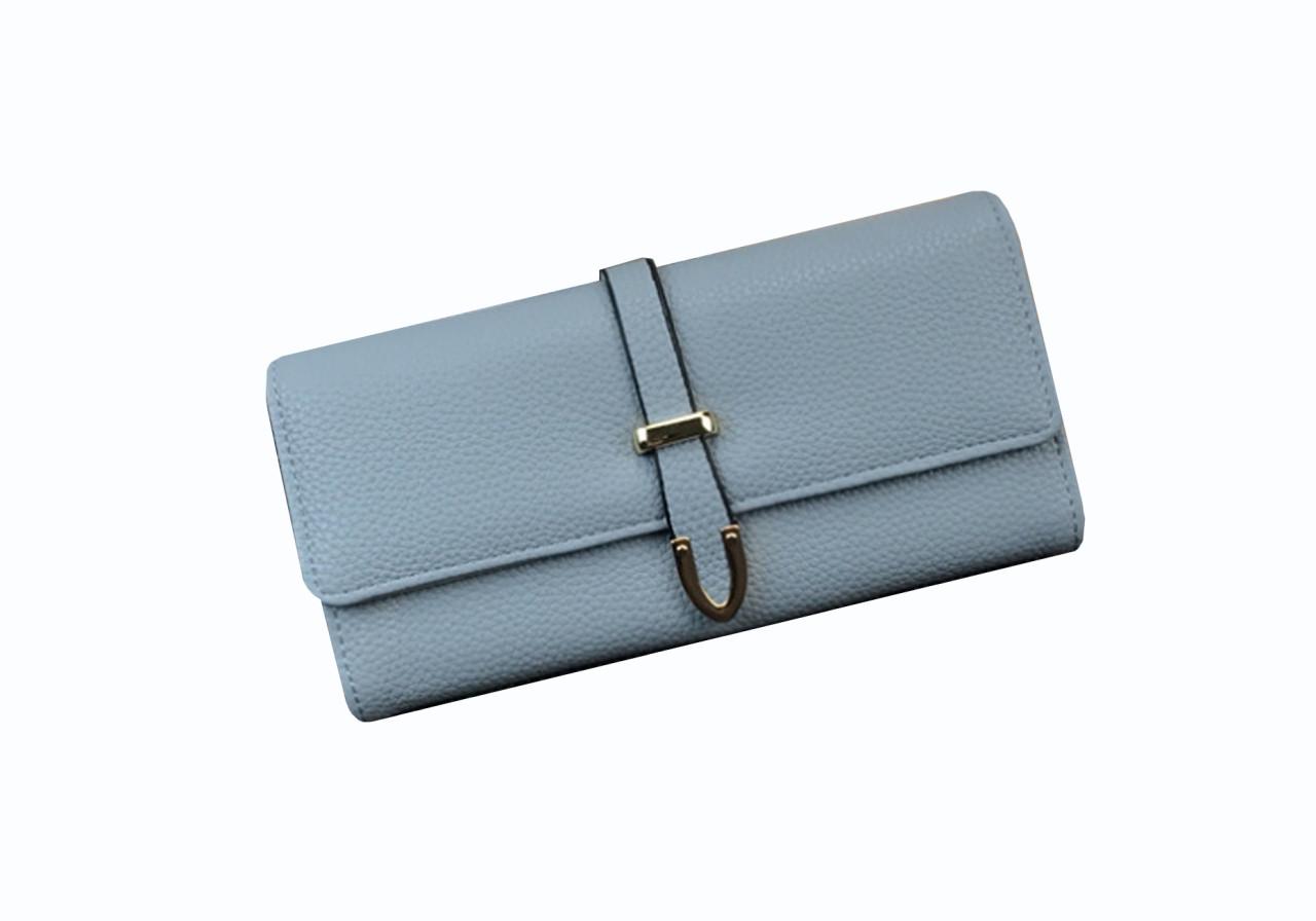 Кошелек женский SUNROZ Korean Fashion кожа Голубой (772634963)