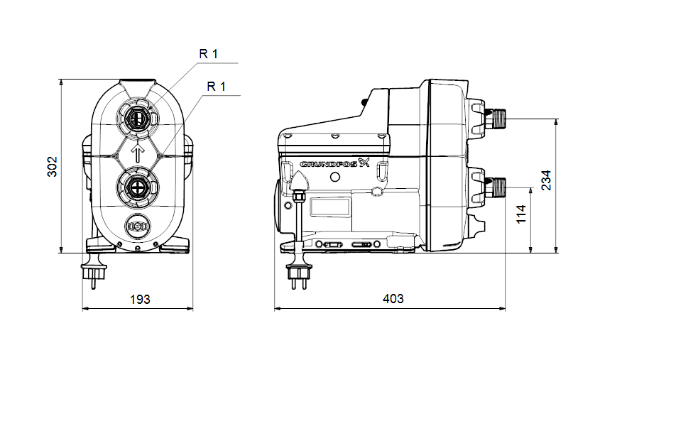 Насосна установка автоматична Grundfos Scala2 3-45 Model 2 (93013252) - фото 5