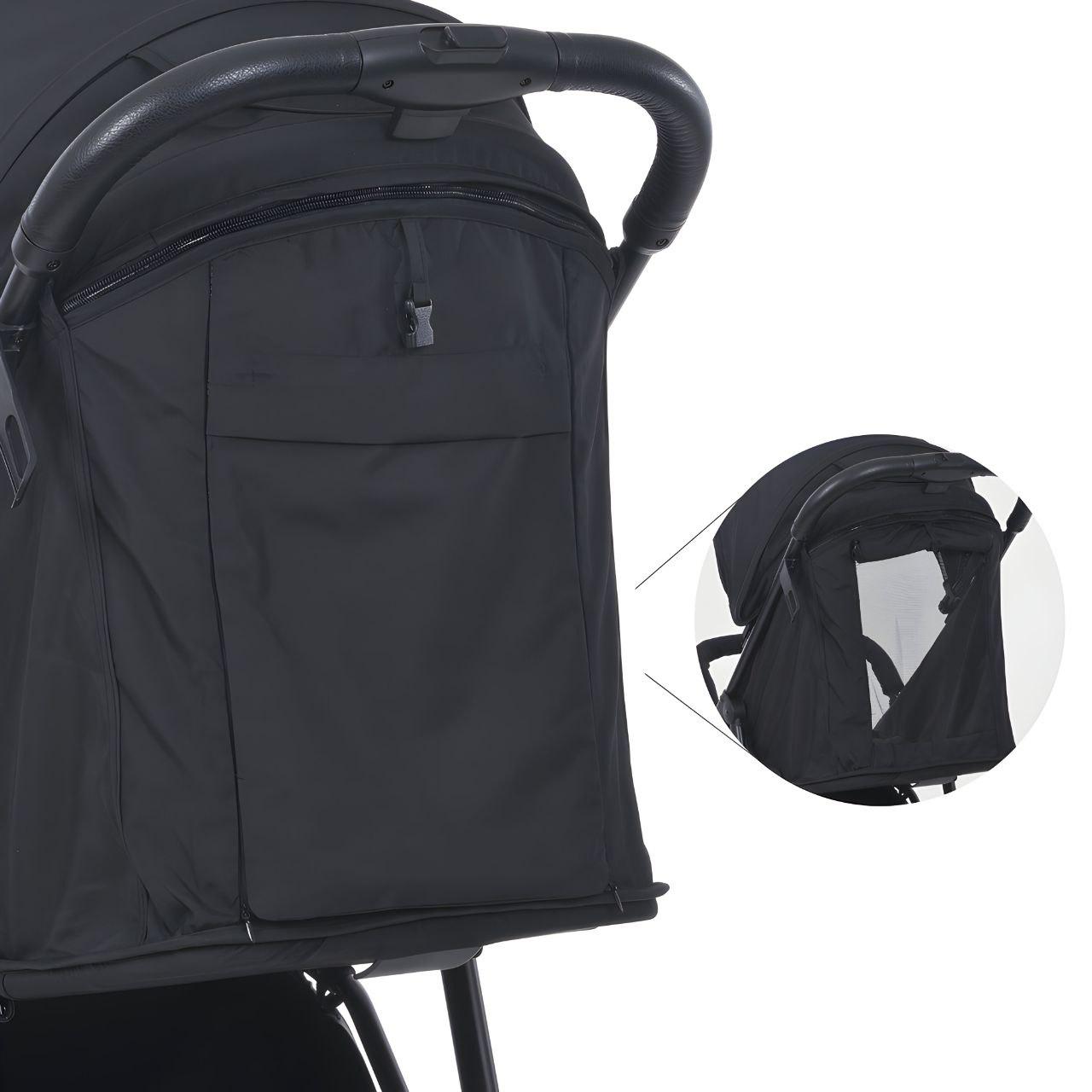 Коляска-книжка прогулочная Bambi M 4249-2 максимальная нагрузка до 25 кг Black Matt (24041462) - фото 6