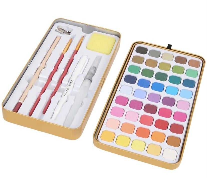 Набір акварельних фарб Avec 45 кольорів (2657586561)