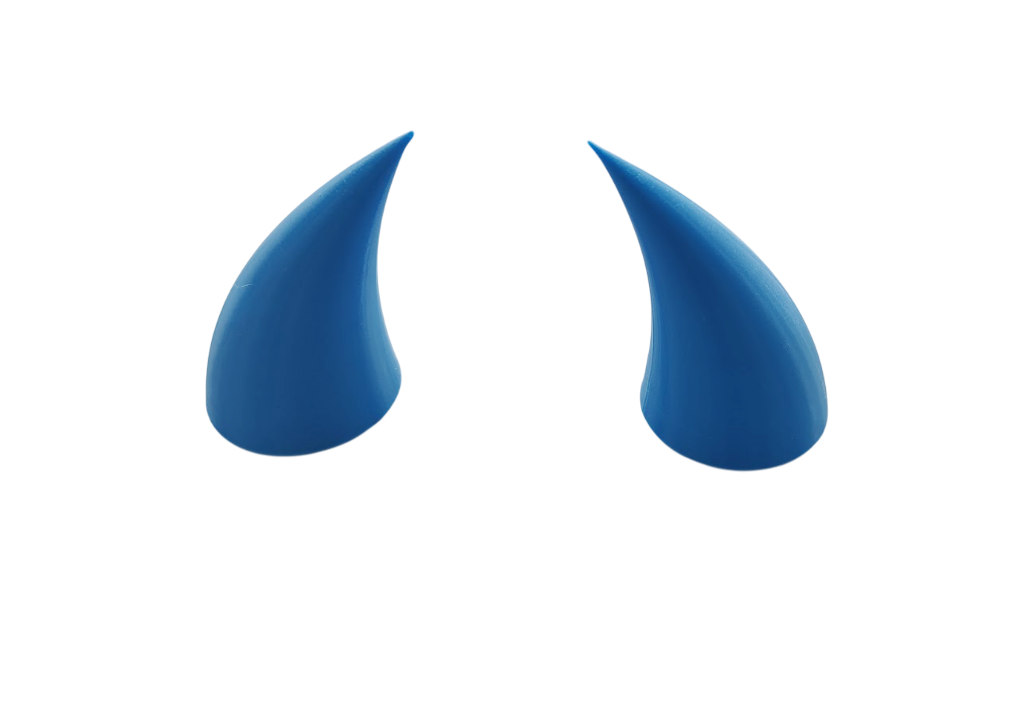 Рожки на мото шлем Синий (720-01)