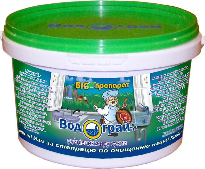 Биопрепарат для очистки канализации Водограй разрушитель жира 1,5 кг (10263)