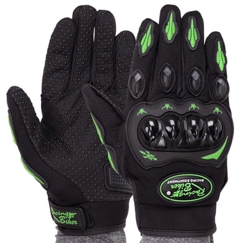 Моторукавички RACING BIKER SC-04 L Чорно-зелений