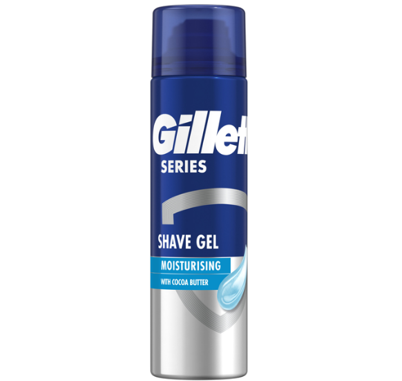 Гель для гоління Gillette зволожуючий з маслом какао 200 мл (7702018980833) - фото 1