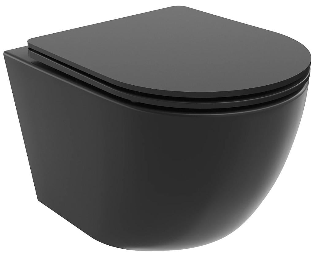 Унитаз подвесной Mexen LENA BLACK MATT SLIM Черный (2619558239)