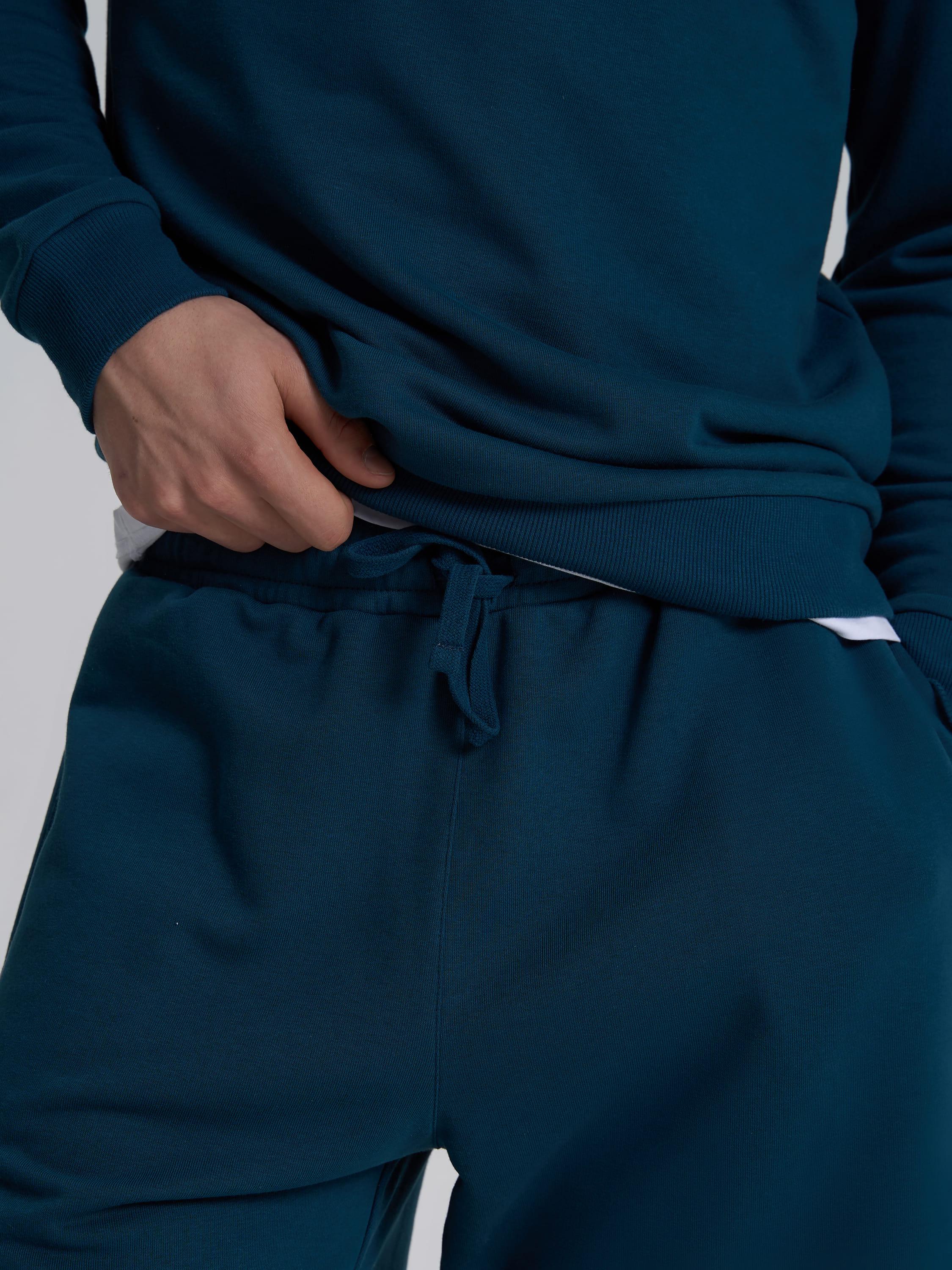 Свитшот мужской базовый ROZA 210542 M Сине-зеленый (4824005724183) - фото 4 Свитшот мужской базовый ROZA 210542 M Сине-зеленый (4824005724183) - фото 4