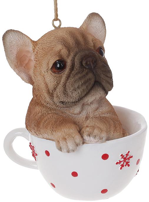 Набор подвесных фигурок Собачка в чашке полистоун 13 см 2 шт. (BD-913-333)