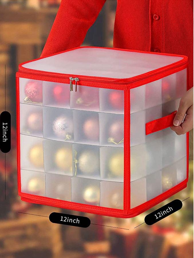 Органайзер для новорічних іграшок до 7,5 см 64 комірки (20298) - фото 4