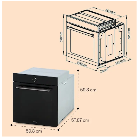 Духова шафа KLARSTEIN Illuminosa Smart 2800 Вт (20632198) - фото 4 Духова шафа KLARSTEIN Illuminosa Smart 2800 Вт (20632198) - фото 4