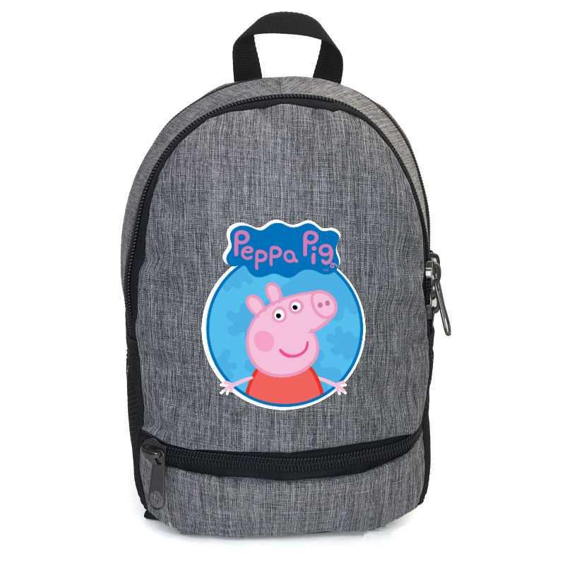 Школьный рюкзак подростковый Cappucino Toys Свинка Пеппа PIG 0010 12,5 л Серый (1670545684)