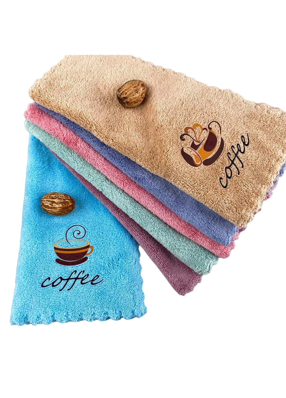 Набор кухонных салфеток микрофибра 6 шт. 25х25 см