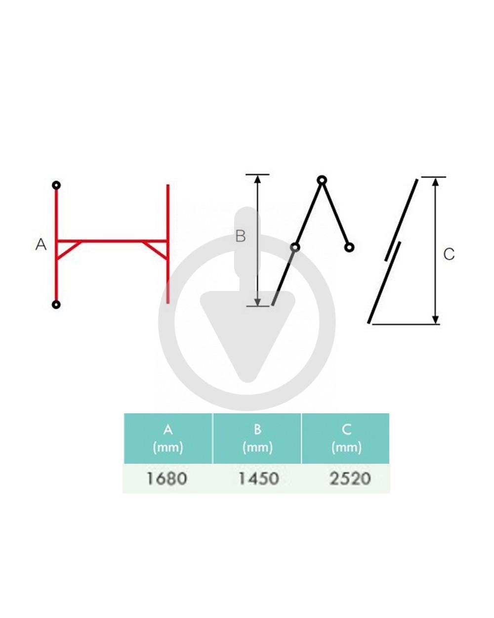 Драбина будівельна 2x6 сходинок (6be87bb1-03a2-11ee-80ca-be1fbb0e3944) - фото 4 Драбина будівельна 2x6 сходинок (6be87bb1-03a2-11ee-80ca-be1fbb0e3944) - фото 4