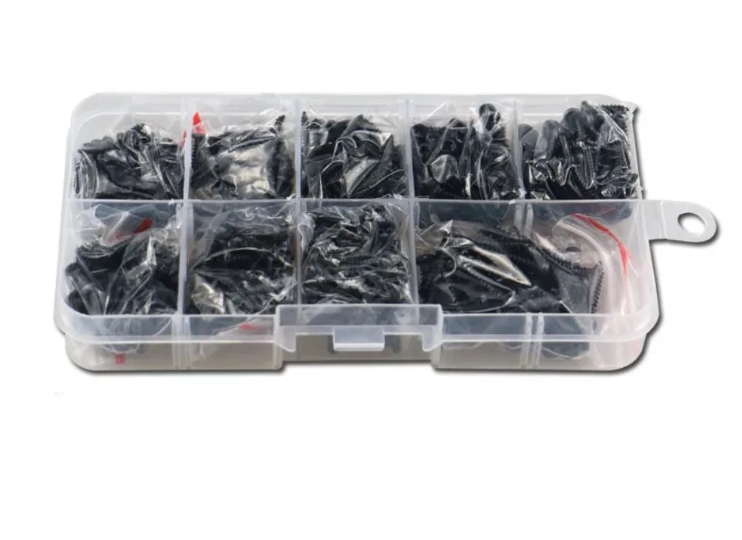 Набор саморезов M2/M2.6/M3 с полукруглой головкой Spec 700 шт. фосфатированный Черный (SP-2420700)