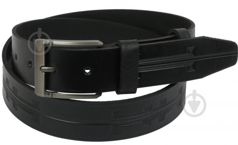 Кожаный ремень Skipper 110-130 x 3.8 см Черный (1107-38) Кожаный ремень Skipper 110-130 x 3.8 см Черный (1107-38)