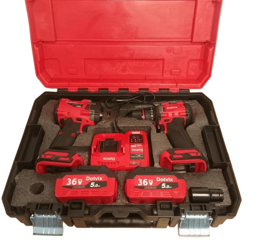 Набір Dotvix 2в1 ударний шуруповерт і гайковерт безщітковий 36V (2136V) - фото 7 Набір Dotvix 2в1 ударний шуруповерт і гайковерт безщітковий 36V (2136V) - фото 7