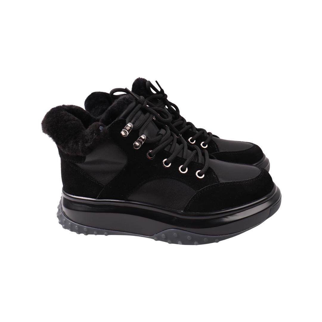 Ботинки женские Gifanni из кожи р. 37 Черный (124-22ZHS)