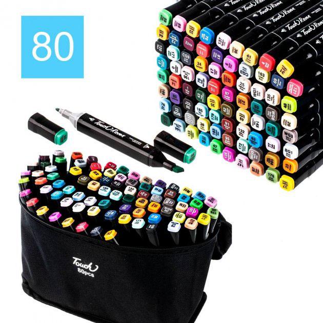 Набір скетч-маркерів для малювання професійних Touch Raven двосторонні 80 шт. - фото 6 Набір скетч-маркерів для малювання професійних Touch Raven двосторонні 80 шт. - фото 6