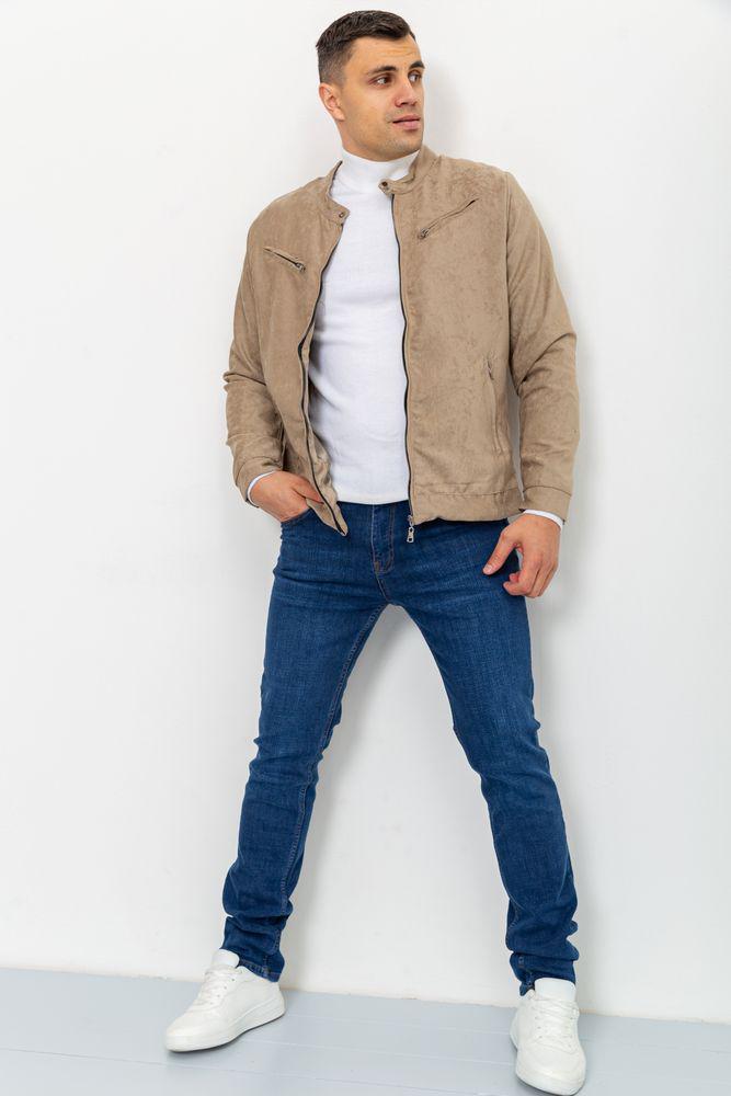 Бомбер мужской замшевый S Бежевый (150676) - фото 2 Бомбер мужской замшевый S Бежевый (150676) - фото 2