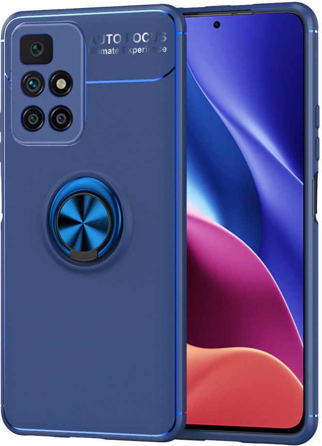 Чехол с кольцом Autofocus для Xiaomi Redmi 10 Blue (24252-28)