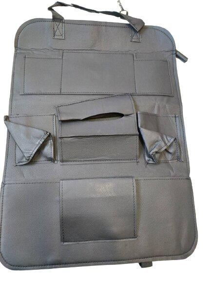 Органайзер в машину RG на спинку сиденья на 6 отделений универсальный из искусственной кожи Черный (BA201317BL)